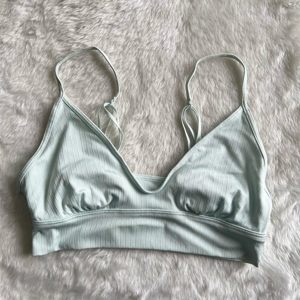 Baby blue Aerie triangle bralette M